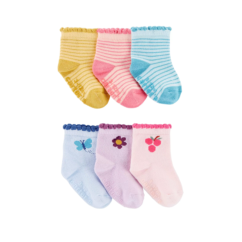 Carter's Girls 6-pk Socks set, Multicolor