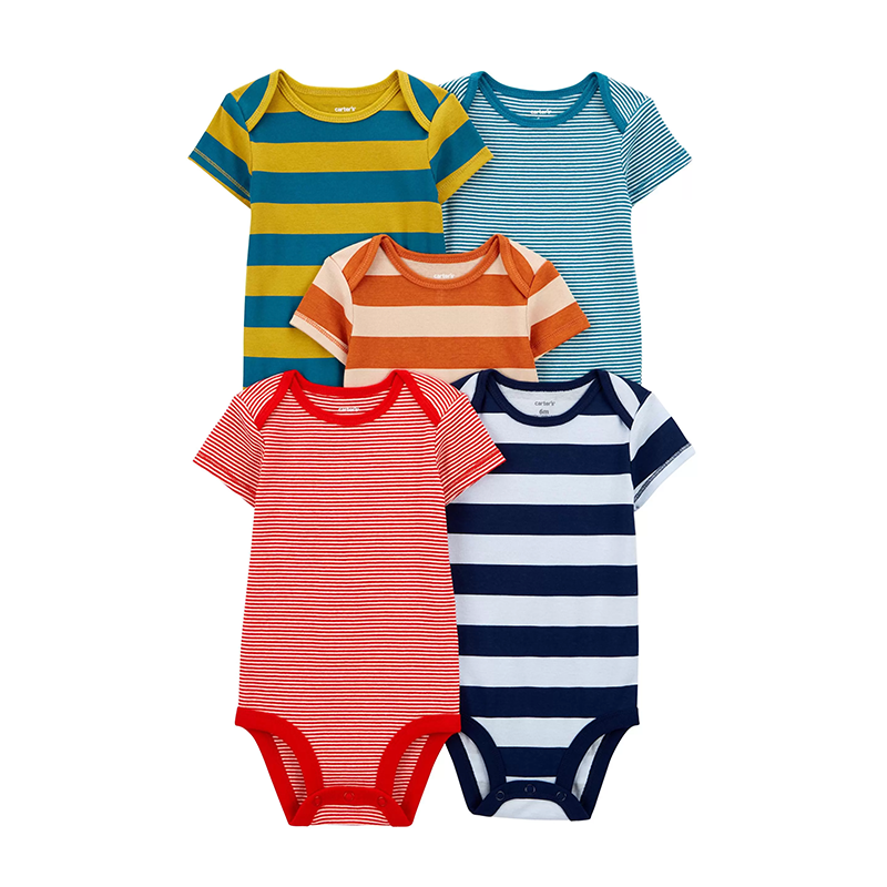 Carter's Boys 5-pk Bodysuit set, Multicolor / Stripes