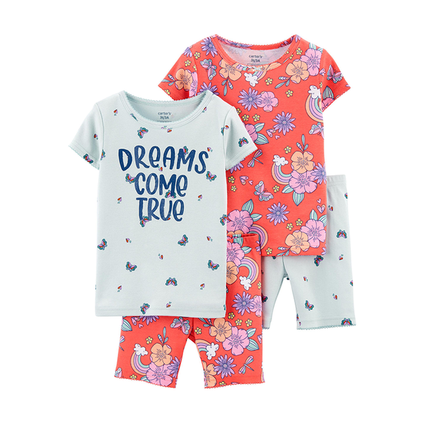 Carter's Girls 4-pc Pajama set, Dreams Come True – Heavensent Baby Outlet